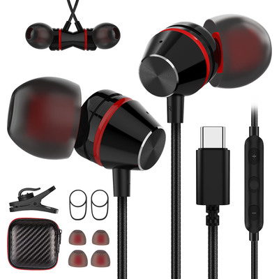 TITACUTE USB C Headphones Magnetic Earphones for Samsung A53 S54