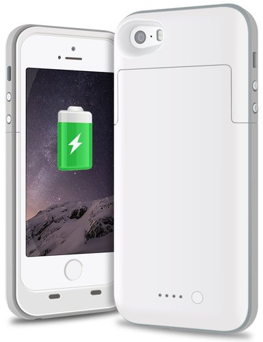 TITACUTE iPhone 5s SE Battery Case White