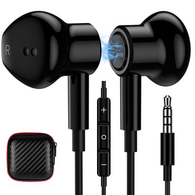 TITACUTE 3.5mm Earbuds Noise Canceling Headphones
