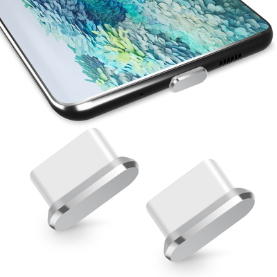 TITACUTE USB Type C Anti Dust Plug 2 Pack Sliver