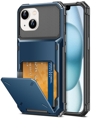 TITACUTE for iPhone 15 Plus Case Navy Blue