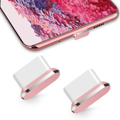 TITACUTE USB Type C Anti Dust Plug 2 Pack Rose Gold
