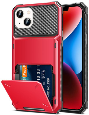 TITACUTE for iPhone 14 13 Case Red