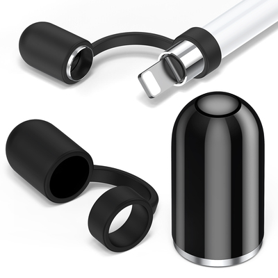 TITACUTE for Apple Pencil Cap 1st Generation Black