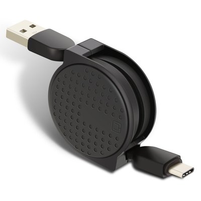 TITACUTE Retractable USB C Cable Black 6