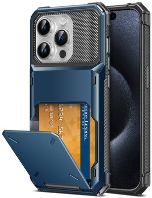 TITACUTE for iPhone 15 Pro Case Navy Blue