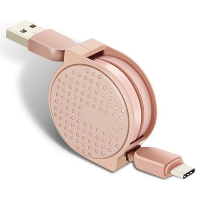 TITACUTE Retractable USB C Cable Rose Go