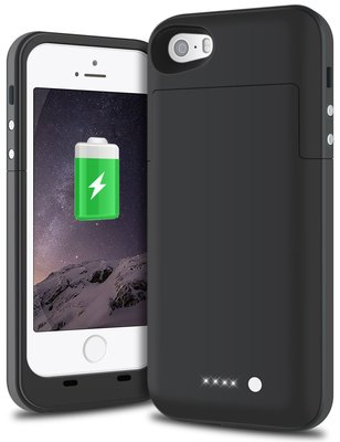 TITACUTE iPhone 5s SE Battery Case Black