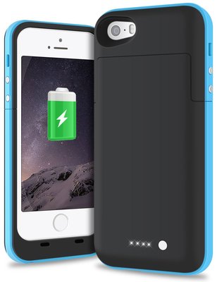TITACUTE iPhone 5s SE Battery Case Black2
