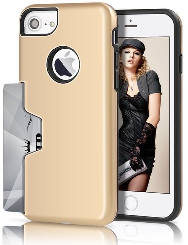 TITACUTE iPhone 7 Card Case Gold 6064627