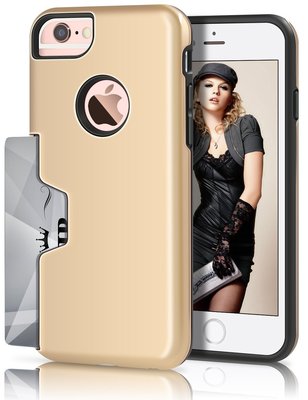 TITACUTE iPhone 6 Wallet Case Gold 60646